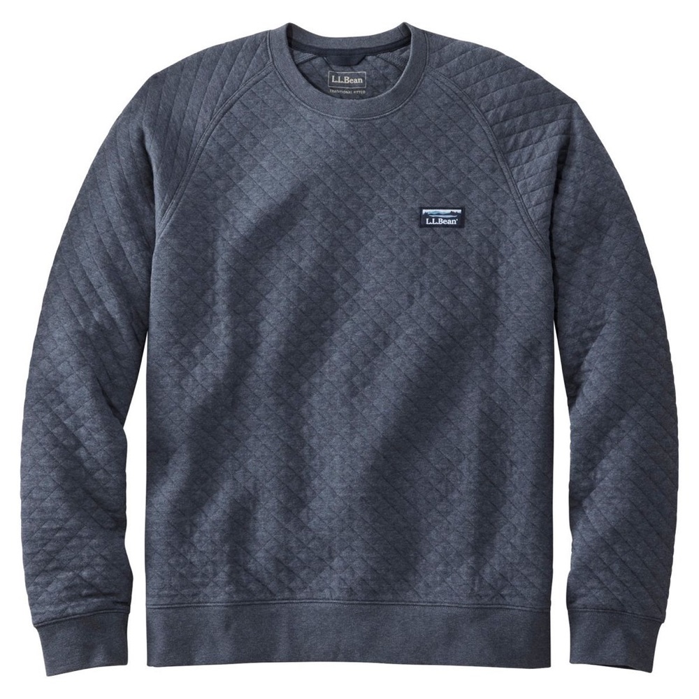 L.L. Bean Men’s quilted crewneck sweatshirt